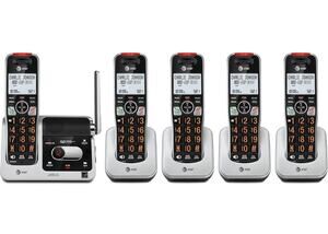 AT&T BL102-5 DECT 6.0 5-Handset Cordless Phone for Home with Answering Machine